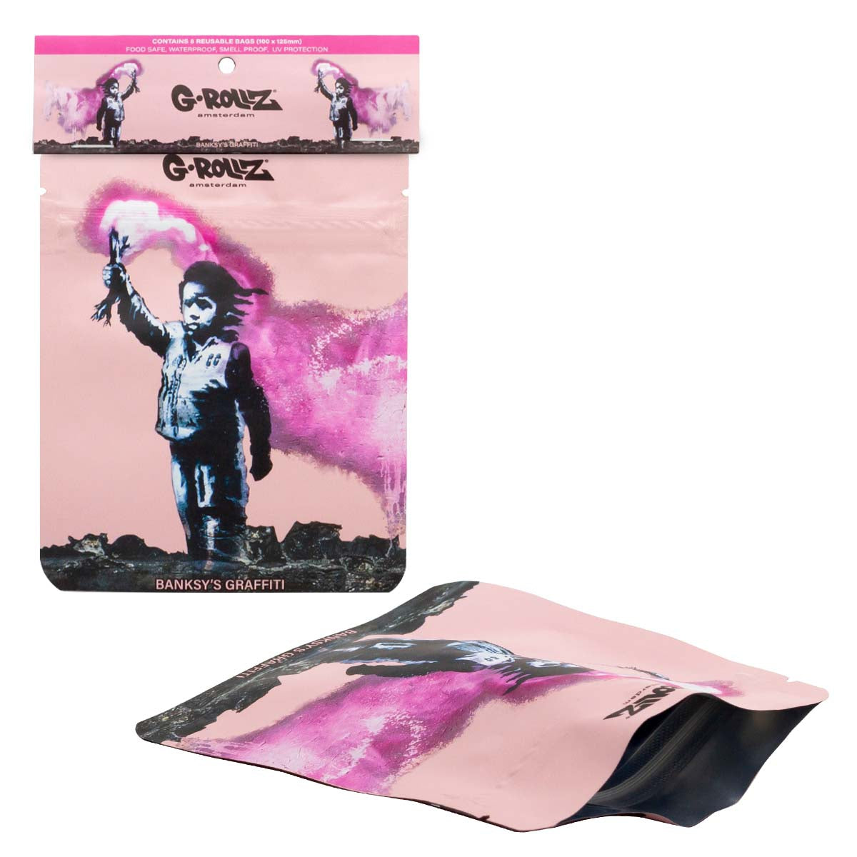 G-ROLLZ BANSKY'S TORCH BOY 100X125mm BUSTINE SALVAFRESCHEZZA - 8 PZ