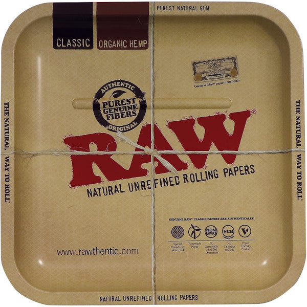 RAW METAL SQUARE ROLLING TRAY
