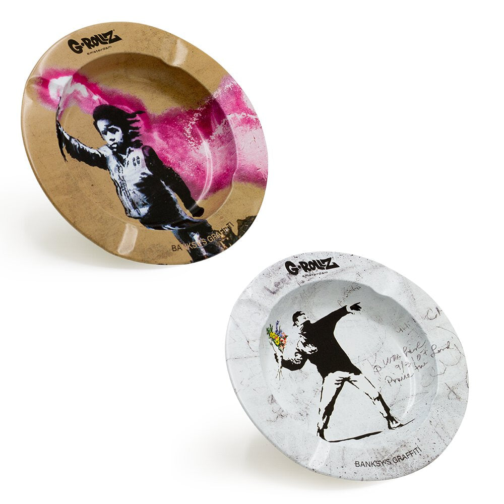 G-ROLLZ BANKSY'S GRAFFITI POSACENERE Ø13,5cm - 20 PZ
