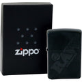 RAW ZIPPO BLACK WITH BLACK LOGO