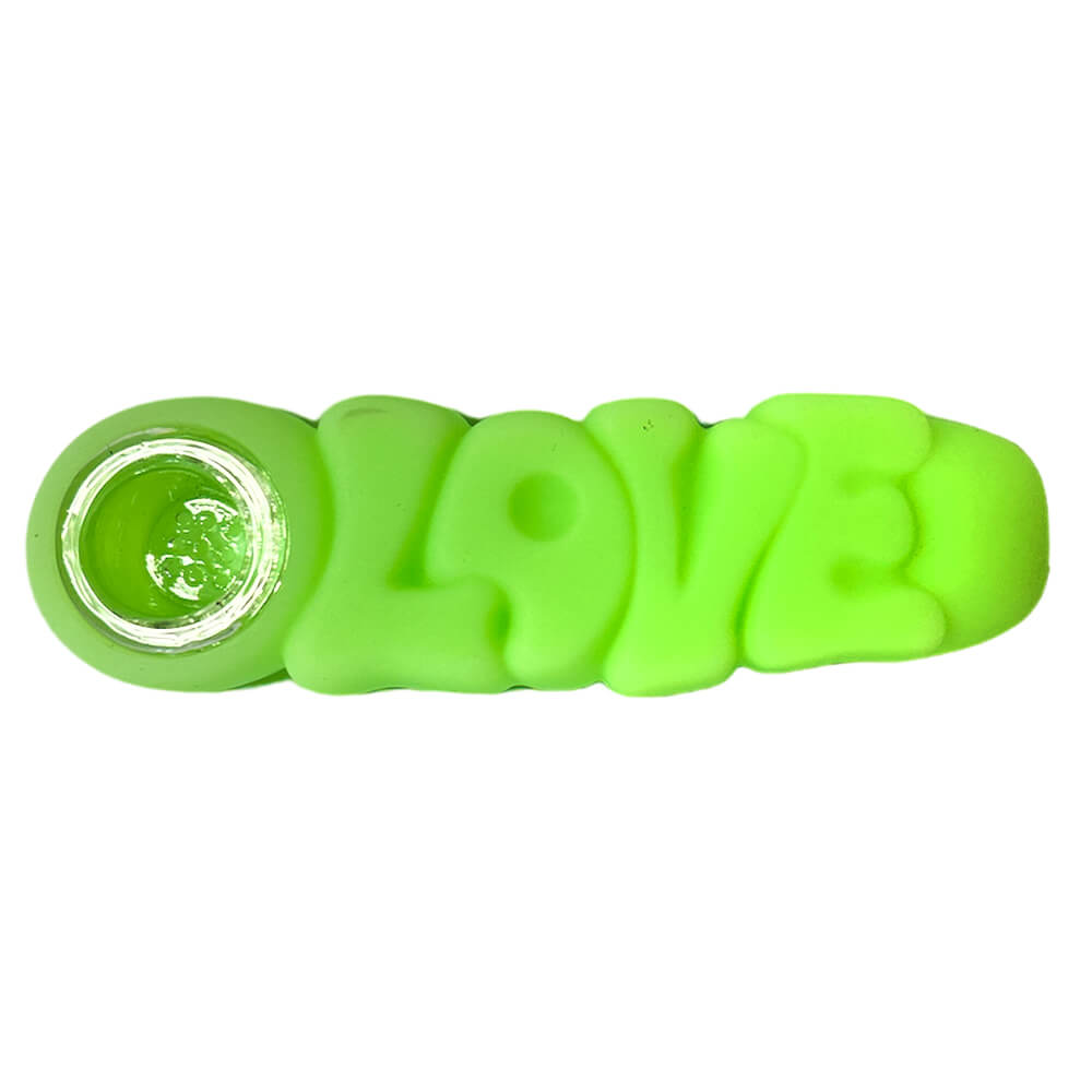 PIPA IN SILICONE LOVE 12cm - VERDE