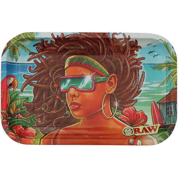 RAW BRAZIL METAL ROLLING TRAY 3rd EDITION - SMALL