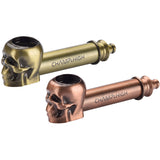 PIPA IN METALLO SKULL 8,5cm - 12 PZ COLORI ASSORTITI