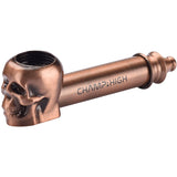 PIPA IN METALLO SKULL 8,5cm - 12 PZ COLORI ASSORTITI
