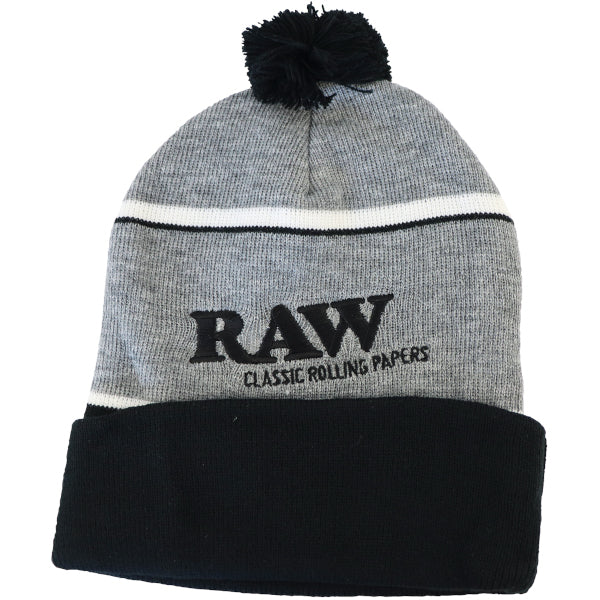 RAW WINTER HAT - BLACK & GREY