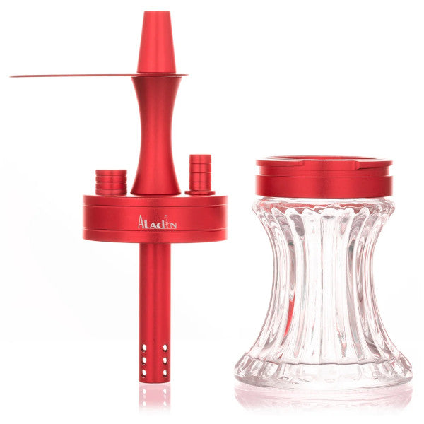 ALADIN NARGHILE' 2GO ALLUMINIO 23cm - ROSSO