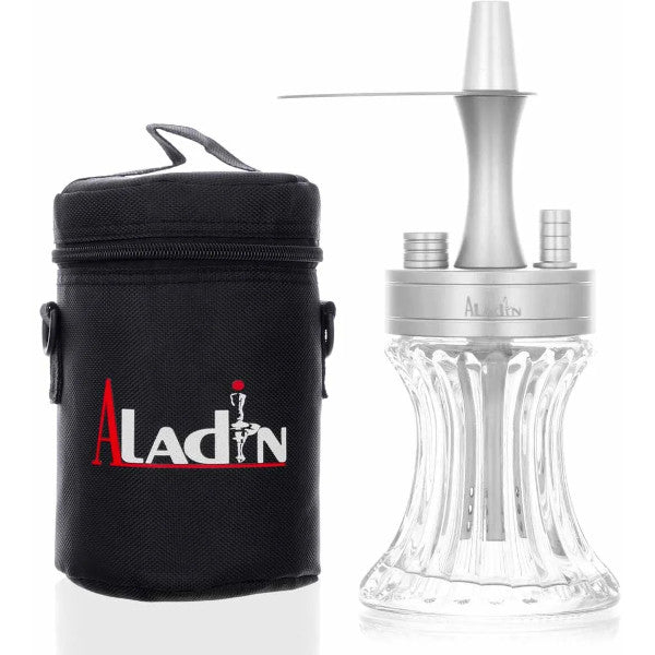 ALADIN NARGHILE' 2GO ALLUMINIO 23cm - ARGENTO