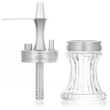 ALADIN NARGHILE' 2GO ALLUMINIO 23cm - ARGENTO