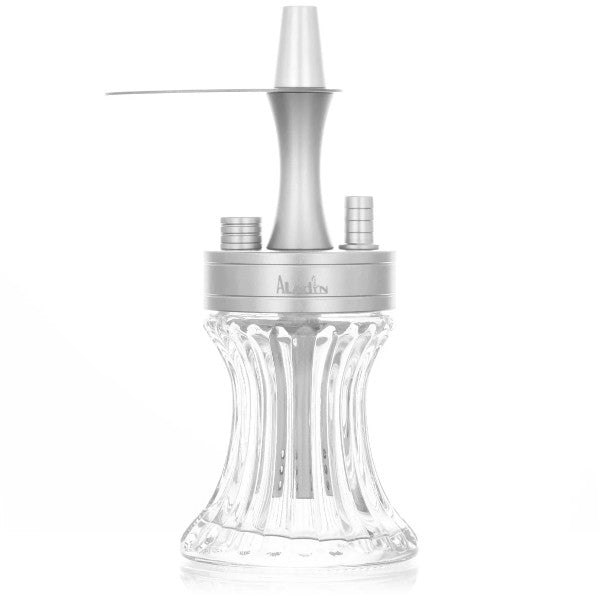 ALADIN NARGHILE' 2GO ALLUMINIO 23cm - ARGENTO