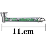 PIPA IN METALLO 11cm - 12 PZ COLORI ASSORTITI