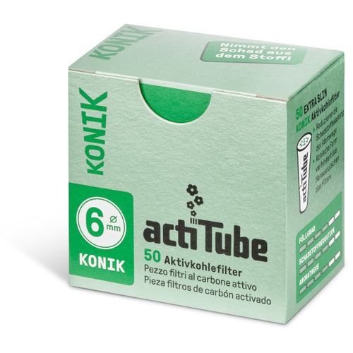 ACTITUBE FILTRI AL CARBONE KONIK 6mm - 10 X 50 PZ