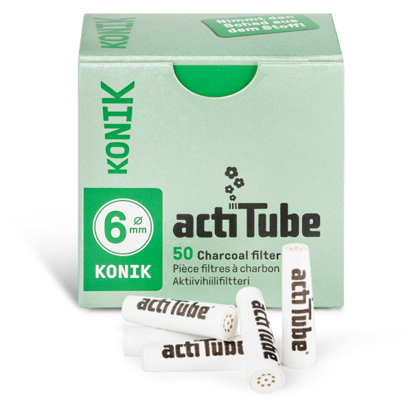 ACTITUBE FILTRI AL CARBONE KONIK 6mm - 10 X 50 PZ