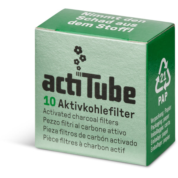 ACTITUBE FILTRI AL CARBONE KONIK 6mm - 20 X 10 PZ