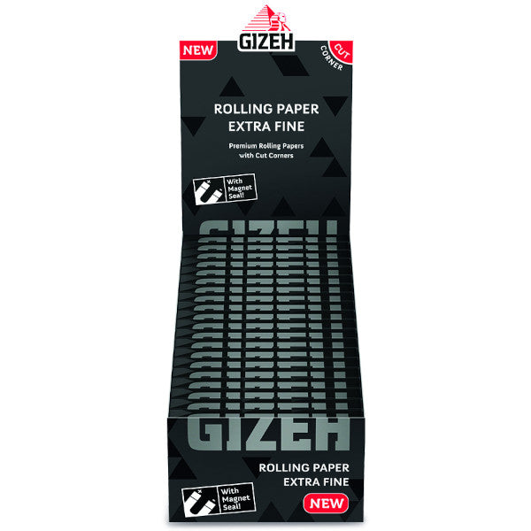 GIZEH CARTINA DOPPIA BLACK EXTRA FINE - 20 LIBRETTI