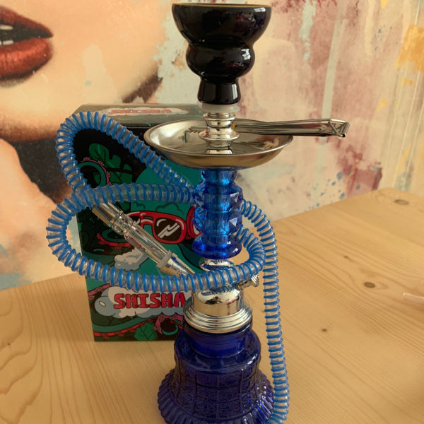 MONKIFROG NARGHILE' 35 cm 1 HOSE - BLU