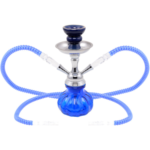 NARGHILE' ATOMIC 25cm 2 HOSE - BLU
