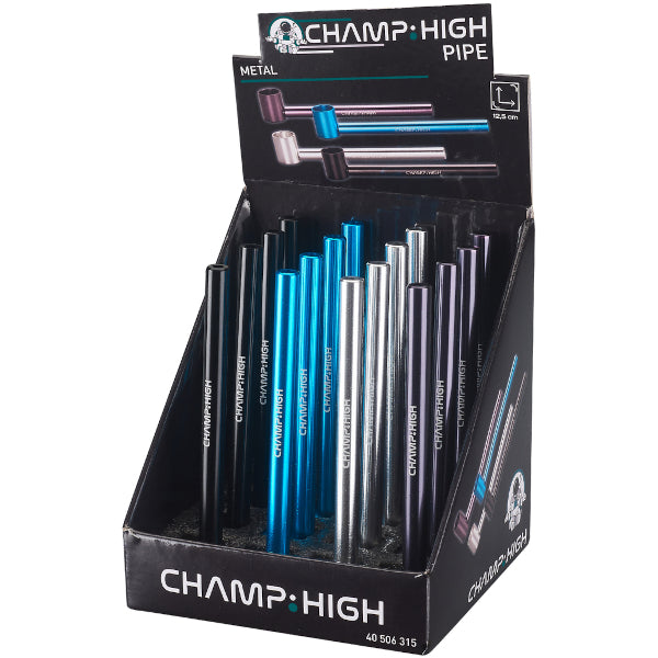 PIPA IN METALLO CLASSICA 12,5cm - 16 PEZZI COLORI ASSORTITI