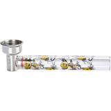 PIPA IN METALLO E VETRO 9cm - 16 PEZZI IMMAGINI ASSORTITE