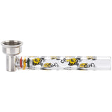PIPA IN METALLO E VETRO 9cm - 16 PEZZI IMMAGINI ASSORTITE