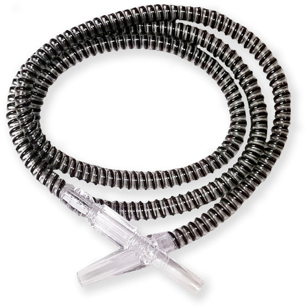 HOSE PER NARGHILE' 150cm - TRASPARENTE E NERO