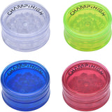GRINDER IN PLASTICA 42mm 3 PARTI - 24 PEZZI COLORI ASSORTITI
