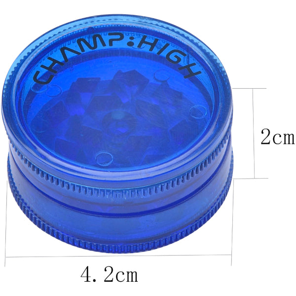 GRINDER IN PLASTICA 42mm 3 PARTI - 24 PEZZI COLORI ASSORTITI