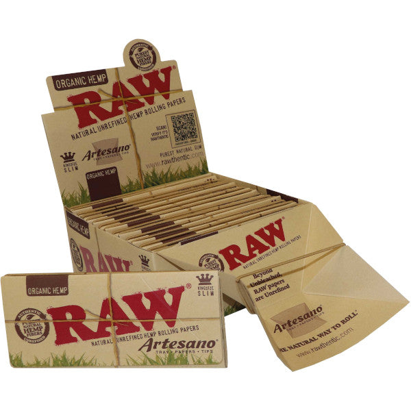 RAW ORGANIC ARTESANO KING SIZE SLIM  E FILTRI - 15 LIBRETTI
