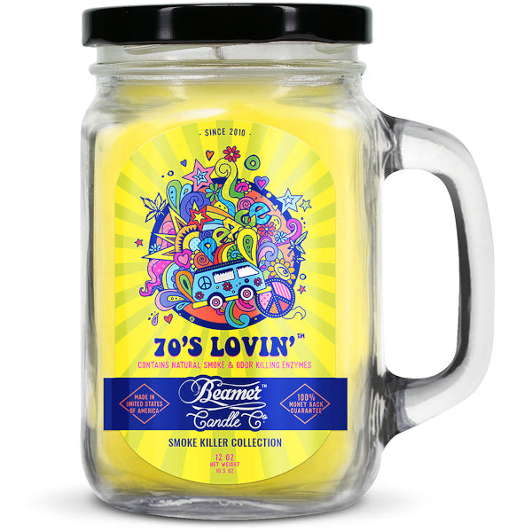BEAMER CANDLE CO. - SMOKE KILLER - LARGE - 70'S LOVING'