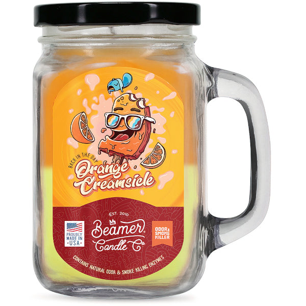 BEAMER CANDLE CO. - SMOKE KILLER - LARGE - BACK IN THE DAY ORANGE CREAMSICLE