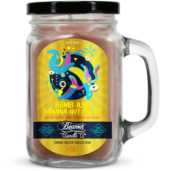 BEAMER CANDLE CO. - SMOKE KILLER - LARGE - BOMB ASS BANANA NUT BREAD