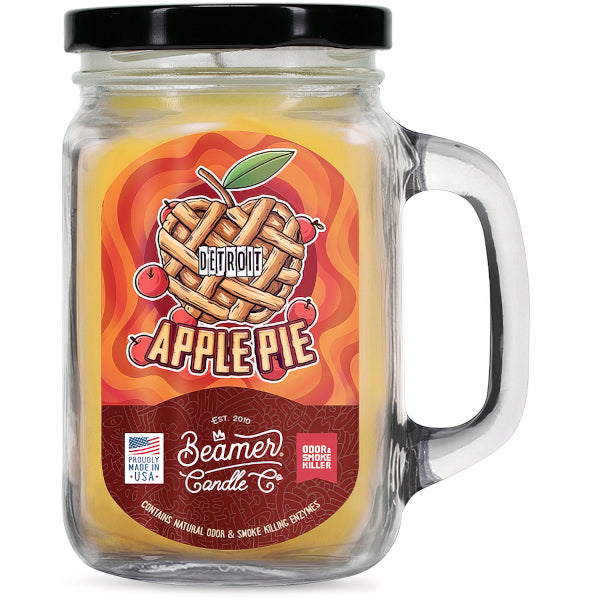BEAMER CANDLE CO. - SMOKE KILLER - LARGE - DETROIT APPLE PIE