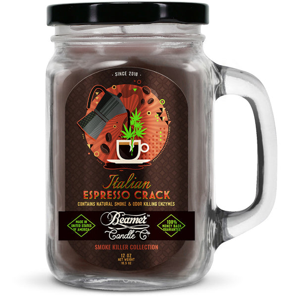 BEAMER CANDLE CO. - SMOKE KILLER - LARGE - ITALIAN ESPRESSO CRACK