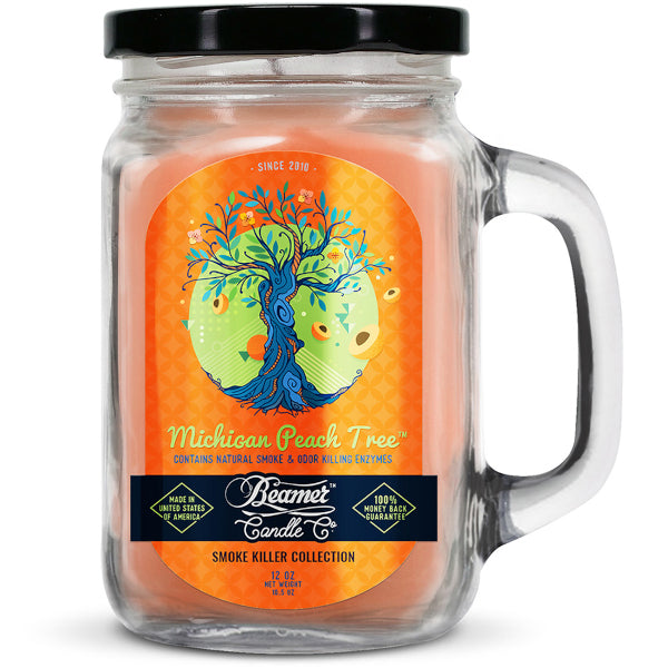 BEAMER CANDLE CO. - SMOKE KILLER - LARGE - MICHIGAN PEACH TREE