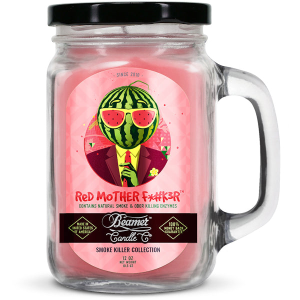 BEAMER CANDLE CO. - SMOKE KILLER - LARGE - RED MOTHER F*#3R