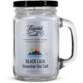 BEAMER CANDLE CO. - AROMATIC HOME SERIES - LARGE -  BLACK LAVA HAWAIIAN SEA SALT