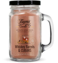 BEAMER CANDLE CO. - AROMATIC HOME SERIES - LARGE -WHISKEY BARRELS & CUBANS