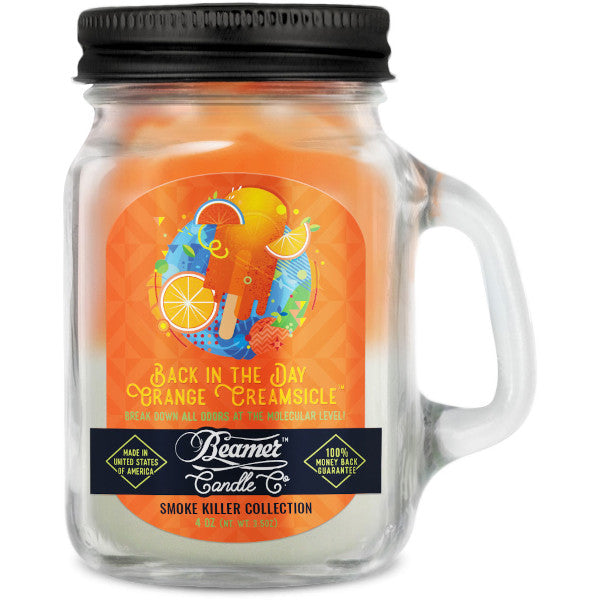 BEAMER CANDLE CO. - SMOKE KILLER - DOUBLE SHOT+ SMALL - BACK IN THE DAY ORANGE CREAMSICLE