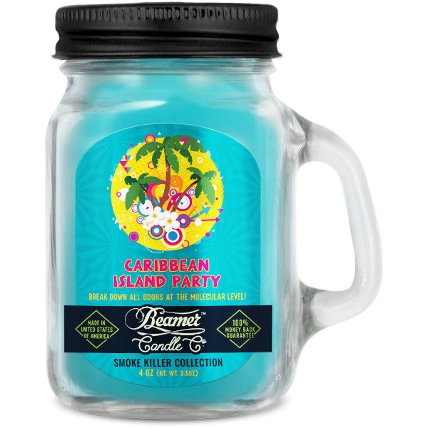 BEAMER CANDLE CO. - SMOKE KILLER - DOUBLE SHOT+ SMALL - CARIBBEAN ISLAND PARTY