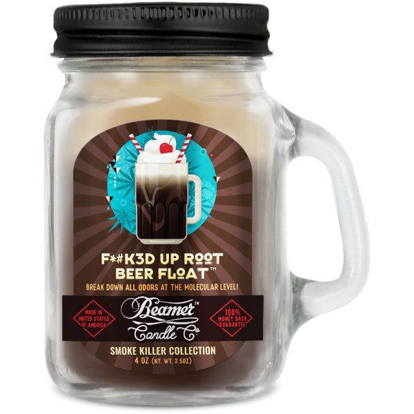 BEAMER CANDLE CO. - SMOKE KILLER - DOUBLE SHOT+ SMALL - F*#K3D UP ROOT BEER FLOAT