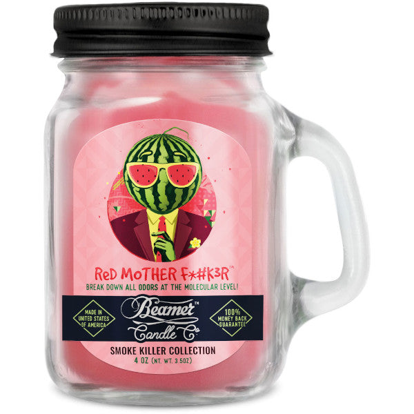 BEAMER CANDLE CO. - SMOKE KILLER - DOUBLE SHOT+ SMALL - RED MOTHER F*#K3R
