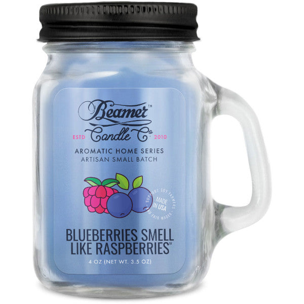 BEAMER CANDLE CO. - AROMATIC HOME SERIES - DOUBLE SHOT+ SMALL - BLUEBERRIES SMELL LIKE RASPBERRIES