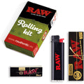 RAW KIT DISTRIBUTORE CARTINA BLACK REGULAR + TIPS + ACCENDINO ORIGINAL