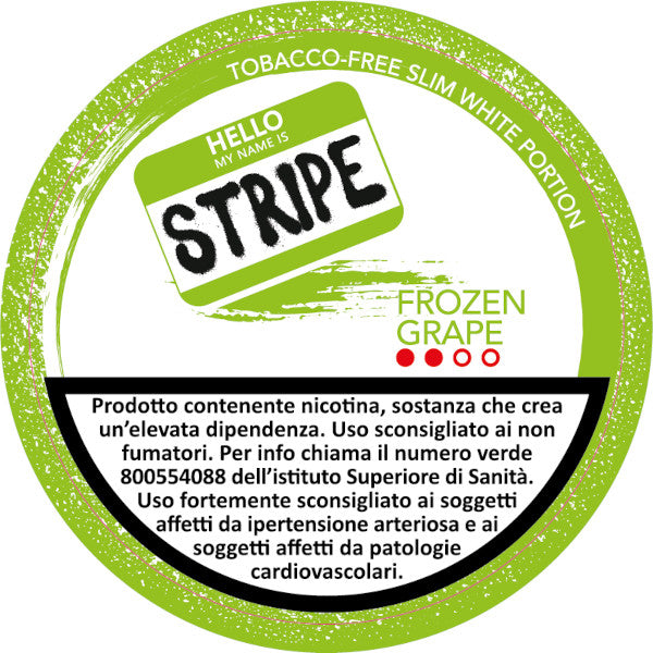STRIPE MEDIUM FROZEN GRAPE 20 mg/g - 20 POUCH