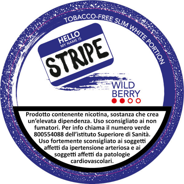 STRIPE MEDIUM WILD BERRY 20 mg/g - 20 POUCH