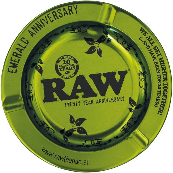 RAW EMERALD METAL ASHTRAY 20TH ANNIVERSARY