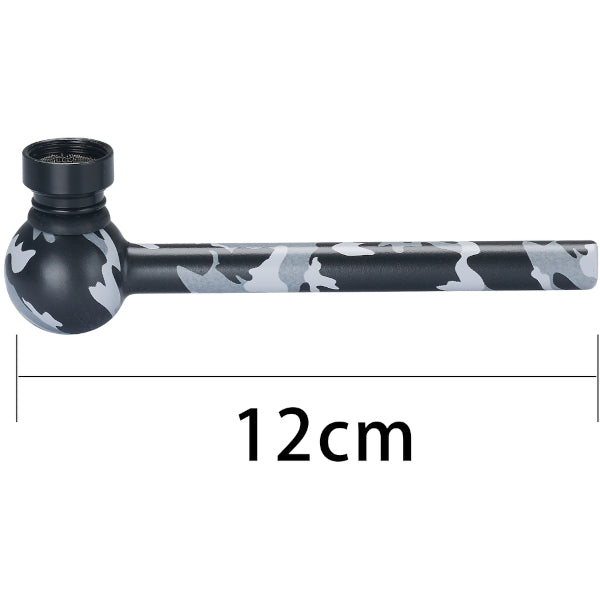 PIPA IN VETRO MILITARY CAMO 12 cm - 12 PZ COLORI ASSORTITI