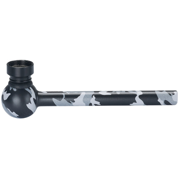 PIPA IN VETRO MILITARY CAMO 12 cm - 12 PZ COLORI ASSORTITI