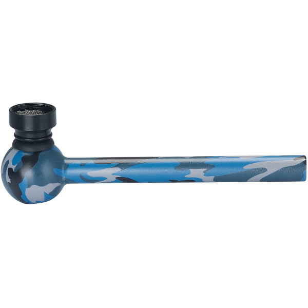 PIPA IN VETRO MILITARY CAMO 12 cm - 12 PZ COLORI ASSORTITI