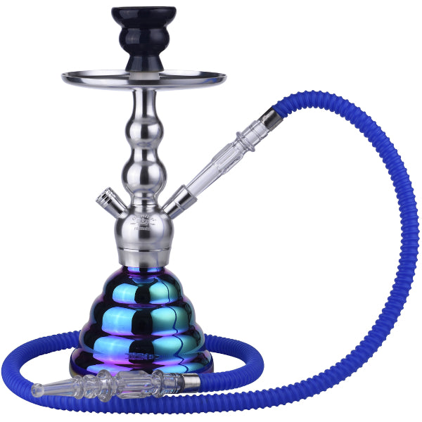 AL MALIK FES SILVER/RAINBOW NARGHILE' 35 cm