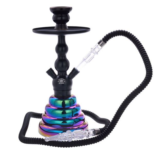 AL MALIK FES BLACK/RAINBOW NARGHILE' 35 cm